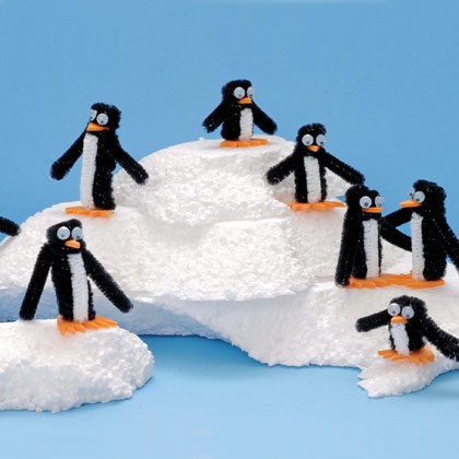 пингвины из ершиков